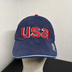 2002 Team USA Hat Winter Olympics Adjustable Baseball Cap Roots Unisex American
